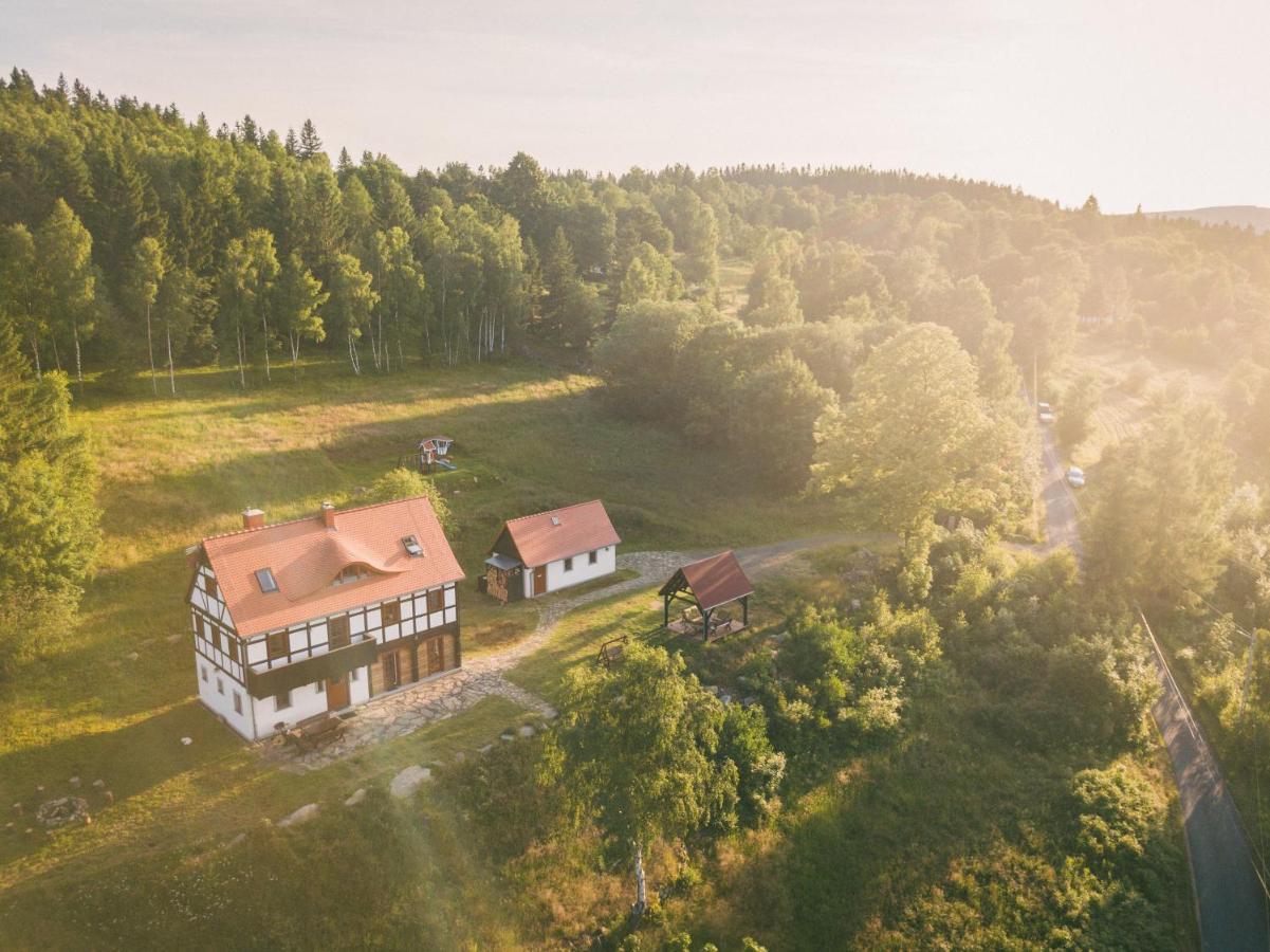 Izerski Horyzont - Dom Z Balia W Lesnej Perspektywie Kopaniec Buitenkant foto