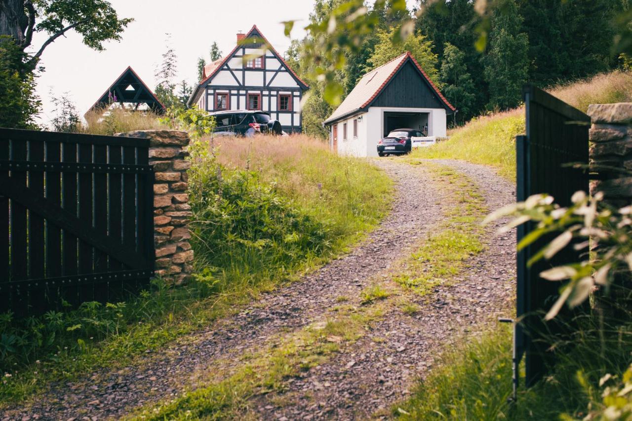 Izerski Horyzont - Dom Z Balia W Lesnej Perspektywie Kopaniec Buitenkant foto